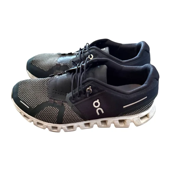 On Running Black and White Cloudrunner Athletic Sneakers - Picture 3 of 11